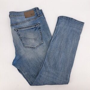 BKE Jake Straight Mens 40x32 Jeans Light Wash Denim Stretch Measures: 41x31